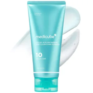 medicube Facial Cleanser Azelaic Acid Whip Cleanser Soothing Cleansing Foam - For Troubled Skin, Ideal for use after spot care, Excess Sebum Control, Korean Skincare, 4.23 oz
