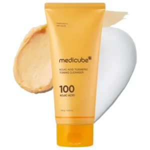Medicube Facial Cleanser Kojic Acid Turmeric Whip Cleanser for Brightening